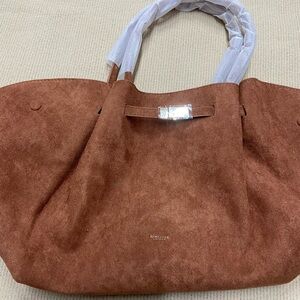 DeMellier Rust Brown Suede Tote